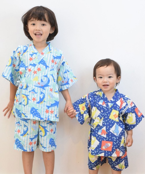 KP DECO（ケーピーデコ）の「サメ柄・恐竜柄　甚平(100-110cm)（浴衣・キッズ・ブルー系その他/ブルー・110cm/100cm）」の18枚目の写真