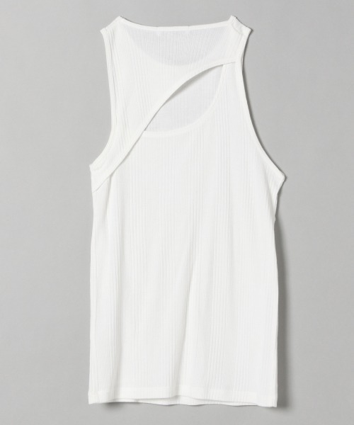 JEANASIS（ジーナシス）の「バックスラッシュタンク/942140（タンクトップ・レディース・ホワイト/グレイッシュベージュ/ブラック/レンガ・FREE）」の6枚目の写真