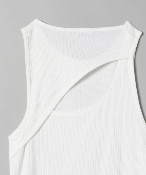 JEANASIS（ジーナシス）の「バックスラッシュタンク/942140（タンクトップ・レディース・ホワイト/グレイッシュベージュ/ブラック/レンガ・FREE）」の8枚目の写真