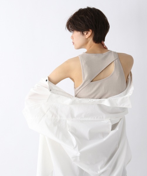 JEANASIS（ジーナシス）の「バックスラッシュタンク/942140（タンクトップ・レディース・ホワイト/グレイッシュベージュ/ブラック/レンガ・FREE）」の22枚目の写真