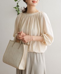 URBAN RESEARCH DOORS | ハイツイストコットンギャザーニット(ニット/セーター)