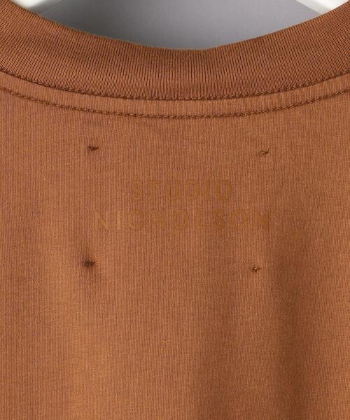 STUDIO NICHOLSON(スタジオニコルソン)の「<STUDIO NICHOLSON(スタジオ ニコルソン)> ブリック Tシャツ(Tシャツ/カットソー・メンズ・ホワイト/ブラック/オレンジ系その他・SMALL/MEDIUM)」の4枚目の写真