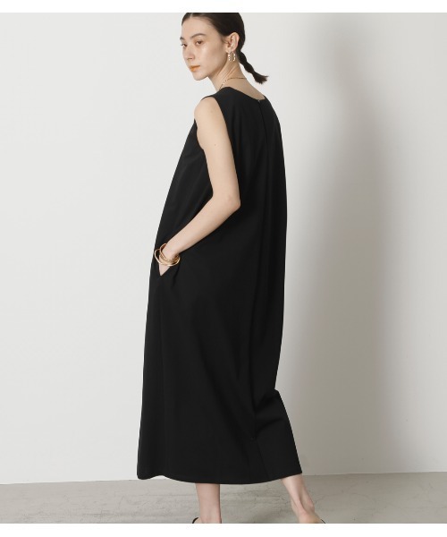 crie conforto（クリーコンフォルト）の「e.line タックカバーノースリーブワンピース（ワンピース・レディース・ブラック/ベージュ/グリーン・FREE）」の14枚目の写真