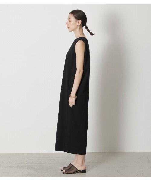 crie conforto（クリーコンフォルト）の「e.line タックカバーノースリーブワンピース（ワンピース・レディース・ブラック/ベージュ/グリーン・FREE）」の11枚目の写真