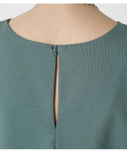 crie conforto（クリーコンフォルト）の「e.line タックカバーノースリーブワンピース（ワンピース・レディース・ブラック/ベージュ/グリーン・FREE）」の21枚目の写真