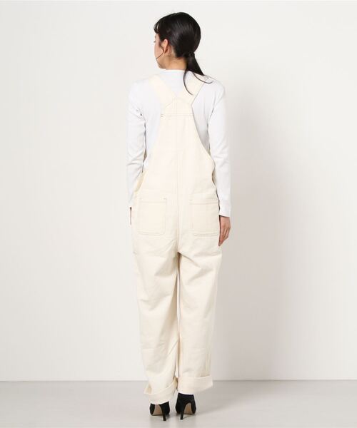 make a ray!（メイク ア レイ！）の「ワイドシルエット オーバーオール ヒッコリー ストライプ サロペット/オールインワン（サロペット/オーバーオール・レディース・オフホワイト/ブルー系その他・M/L）」の9枚目の写真