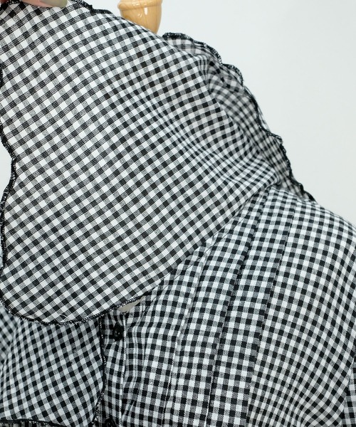 ANDJ(アンドジェイ)の「ビッグカラーブラウス(シャツ/ブラウス・レディース・ホワイト/その他・M)」の8枚目の写真