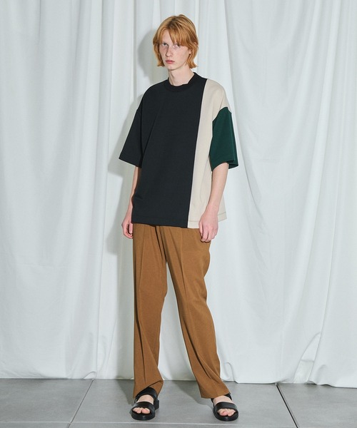 UNITED TOKYO（ユナイテッドトウキョウ）の「コンビダンボールTシャツ（Tシャツ/カットソー・メンズ・ブラック/ベージュ/ブルー/ブラウン・1/2）」の22枚目の写真