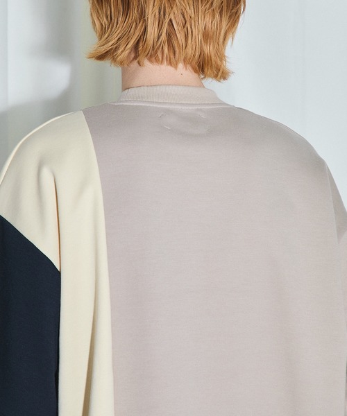 UNITED TOKYO（ユナイテッドトウキョウ）の「コンビダンボールTシャツ（Tシャツ/カットソー・メンズ・ブラック/ベージュ/ブルー/ブラウン・1/2）」の15枚目の写真