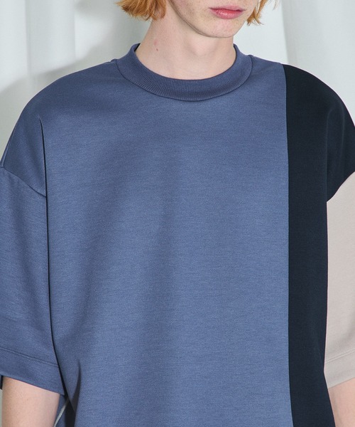 UNITED TOKYO（ユナイテッドトウキョウ）の「コンビダンボールTシャツ（Tシャツ/カットソー・メンズ・ブラック/ベージュ/ブルー/ブラウン・1/2）」の13枚目の写真