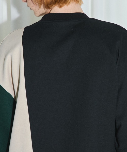 UNITED TOKYO（ユナイテッドトウキョウ）の「コンビダンボールTシャツ（Tシャツ/カットソー・メンズ・ブラック/ベージュ/ブルー/ブラウン・1/2）」の8枚目の写真