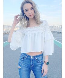 GYDA（ジェイダ）の「ギャザーボリュームブラウス（シャツ/ブラウス）」