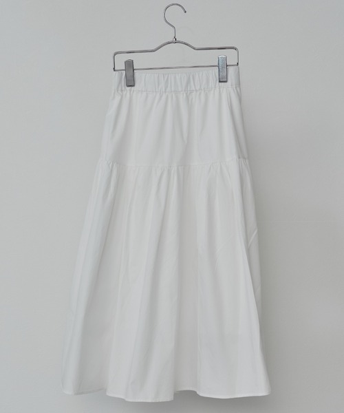 toucher du brise（トゥシェドブリーズ）の「アシメヘムフレアスカート（スカート・レディース・ブラック/ホワイト・M）」の12枚目の写真