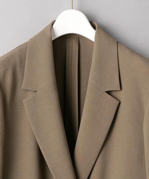 BEAUTY&YOUTH UNITED ARROWS(ビューティーアンドユースユナイテッドアローズ)の「BY ポリエステルキュプラダブルジャケット(テーラードジャケット・レディース・モカ/ネイビー・SMALL/MEDIUM)」の12枚目の写真