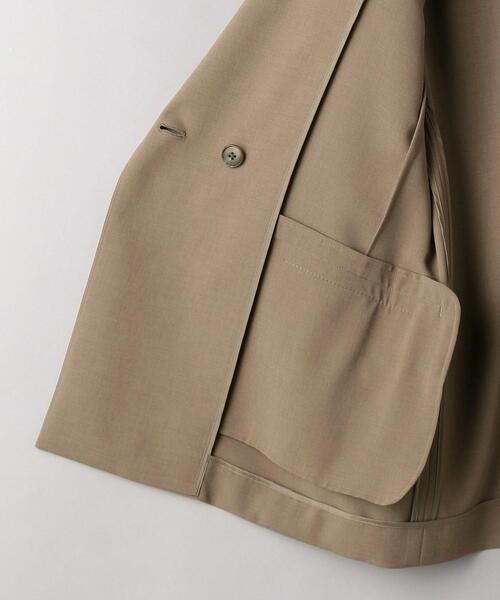 BEAUTY&YOUTH UNITED ARROWS(ビューティーアンドユースユナイテッドアローズ)の「BY ポリエステルキュプラダブルジャケット(テーラードジャケット・レディース・モカ/ネイビー・SMALL/MEDIUM)」の16枚目の写真