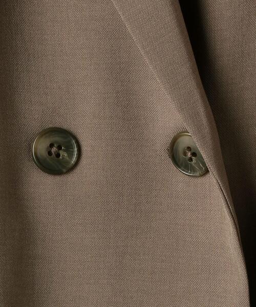 BEAUTY&YOUTH UNITED ARROWS(ビューティーアンドユースユナイテッドアローズ)の「BY ポリエステルキュプラダブルジャケット(テーラードジャケット・レディース・モカ/ネイビー・SMALL/MEDIUM)」の17枚目の写真