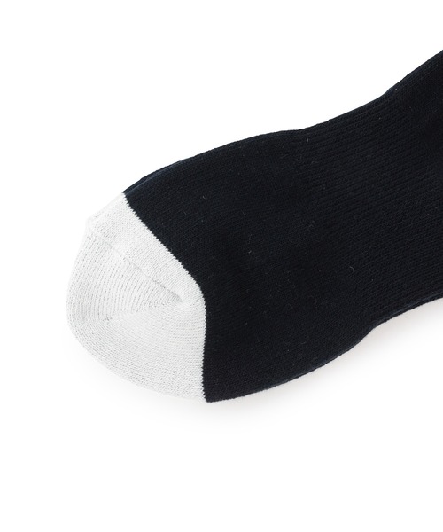 JUN&ROPE'（ジュンアンドロペ）の「ラメライン使いハイソックス（ソックス/靴下・レディース・ホワイト/ブラック/ネイビー・FREE）」の7枚目の写真