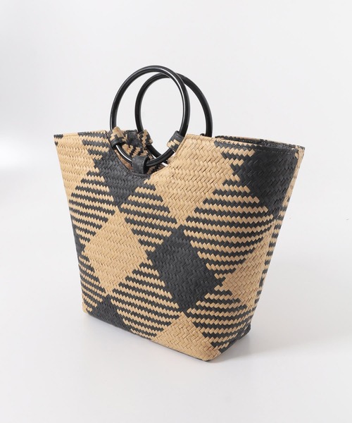 RODE SKO(ロデスコ)の「ANITA 柄かごバッグ(トートバッグ・レディース・ホワイト/ブラック・ONE)」の13枚目の写真