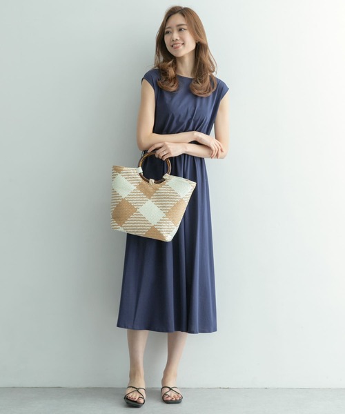 RODE SKO(ロデスコ)の「ANITA 柄かごバッグ(トートバッグ・レディース・ホワイト/ブラック・ONE)」の7枚目の写真