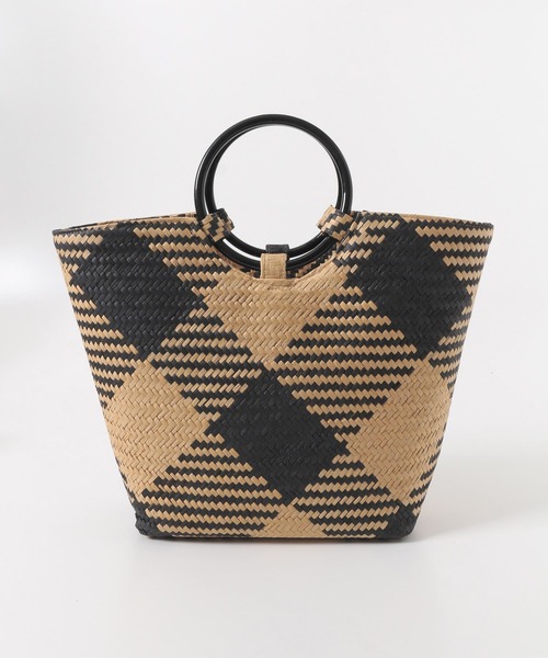 RODE SKO(ロデスコ)の「ANITA 柄かごバッグ(トートバッグ・レディース・ホワイト/ブラック・ONE)」の14枚目の写真