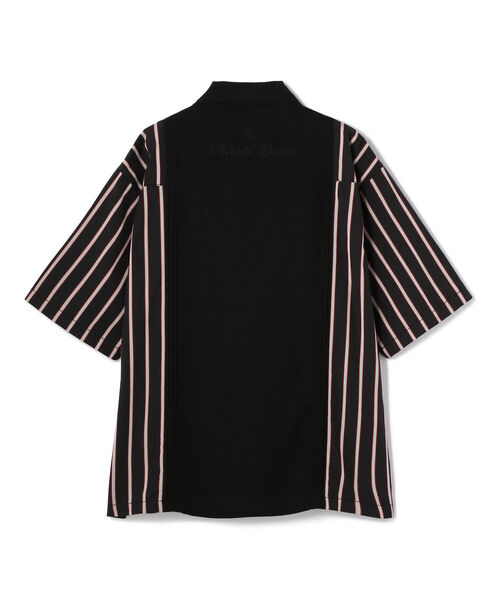 Schott オープンカラーシャツブラック