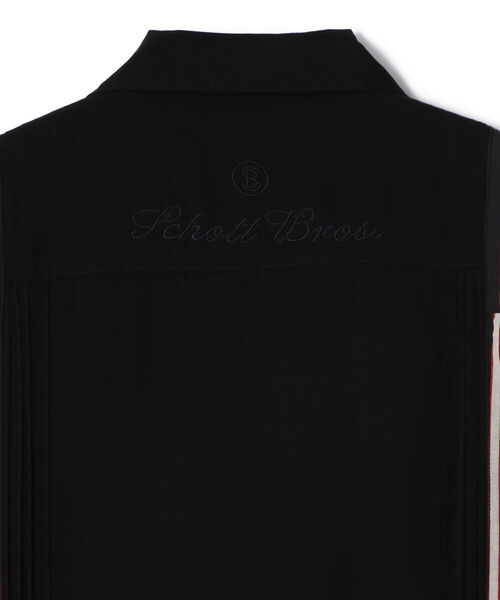 Schott オープンカラーシャツ　ブラック Schott ショット 長袖|フランネル|オープンカラーシャツ『LS NEL