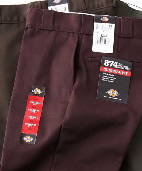 Dickies（ディッキーズ）の「Dickies / ディッキーズ THE ORIGINAL 874 ワイドチノパンツ（チノパンツ・メンズ・ホワイト/ブラック/オリーブ/ダークブラウン/インディゴブルー/チャコールグレー/キャメル/グリーン系その他/マルーン/シルバーグレー/サンドベージュ/カモフラージュ/ネイビー系・28inch/34inch/30inch/32inch/36inch）」の12枚目の写真