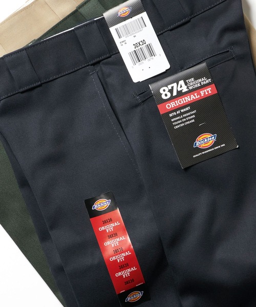 Dickies（ディッキーズ）の「Dickies / ディッキーズ THE ORIGINAL 874 ワイドチノパンツ（チノパンツ・メンズ・ホワイト/ブラック/オリーブ/ダークブラウン/インディゴブルー/チャコールグレー/キャメル/グリーン系その他/マルーン/シルバーグレー/サンドベージュ/カモフラージュ/ネイビー系・28inch/34inch/30inch/32inch/36inch）」の10枚目の写真