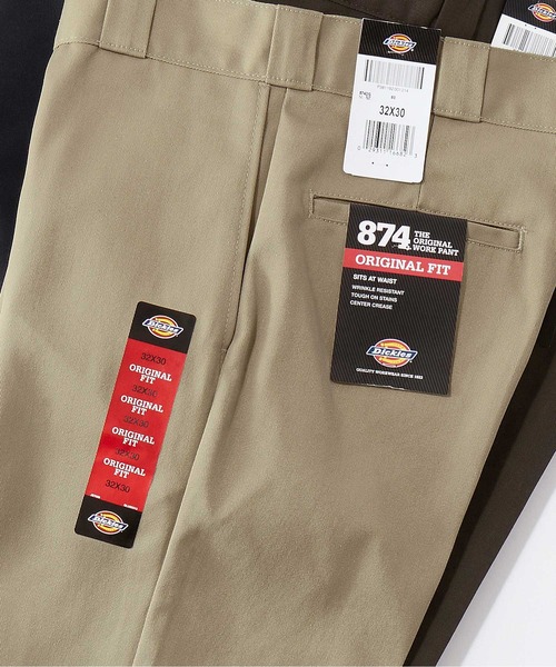 Dickies（ディッキーズ）の「Dickies / ディッキーズ THE ORIGINAL 874 ワイドチノパンツ（チノパンツ・メンズ・ホワイト/ブラック/オリーブ/ダークブラウン/インディゴブルー/チャコールグレー/キャメル/グリーン系その他/マルーン/シルバーグレー/サンドベージュ/カモフラージュ/ネイビー系・28inch/34inch/30inch/32inch/36inch）」の7枚目の写真
