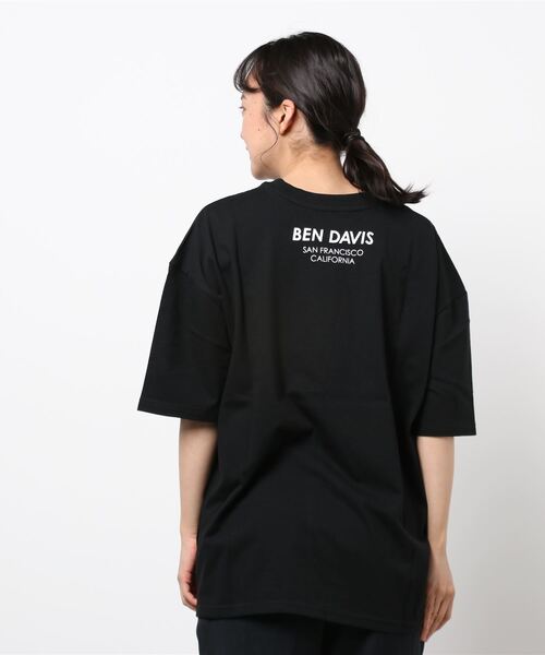 BEN DAVIS（ベンデイビス）の「BEN DAVIS ladies PRINT TEE（Tシャツ/カットソー・レディース・ホワイト/ブラック・MEDIUM/LARGE）」の4枚目の写真