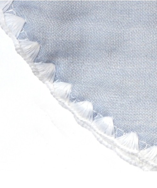 10mois（ディモワ）の「【10mois(ディモワ)】ふくふくガーゼ クロス柄2wayビブ(2枚セット)（スタイ/よだれかけ・キッズ・ライトブルー/ベビーピンク・ONE SIZE）」の17枚目の写真