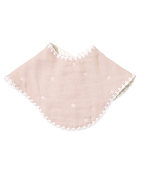 10mois（ディモワ）の「【10mois(ディモワ)】ふくふくガーゼ クロス柄2wayビブ(2枚セット)（スタイ/よだれかけ・キッズ・ライトブルー/ベビーピンク・ONE SIZE）」の5枚目の写真