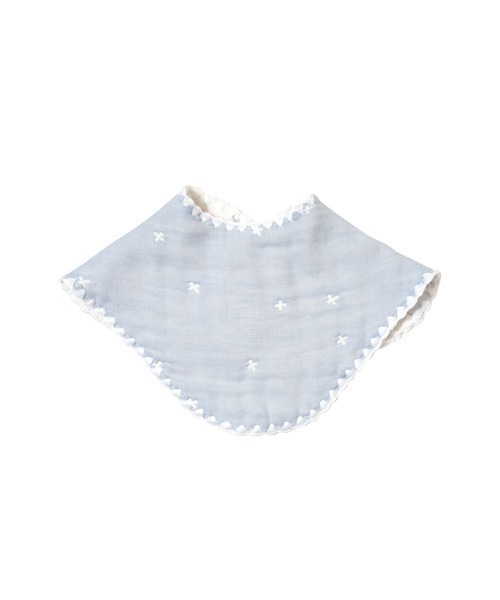 10mois（ディモワ）の「【10mois(ディモワ)】ふくふくガーゼ クロス柄2wayビブ(2枚セット)（スタイ/よだれかけ・キッズ・ライトブルー/ベビーピンク・ONE SIZE）」の14枚目の写真