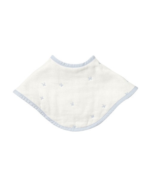 10mois（ディモワ）の「【10mois(ディモワ)】ふくふくガーゼ クロス柄2wayビブ(2枚セット)（スタイ/よだれかけ・キッズ・ライトブルー/ベビーピンク・ONE SIZE）」の15枚目の写真