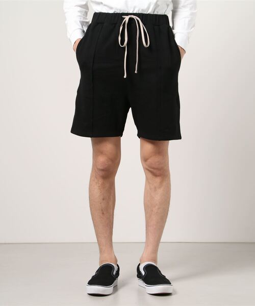 LUSOR(ルーソル)の「LUSOR(ルーソル)SEAM SWT SHORT PT/シームスウェットショートパンツ(その他パンツ・メンズ・ホワイト/ブラック/カーキ/チャコール・SMALL/MEDIUM)」の2枚目の写真
