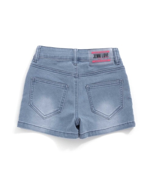 JENNI love(ジェニィラブ)の「接触冷感ツートンロゴデニムショーパン(デニムパンツ・キッズ・サックスブルー/ブルー・130cm/140cm/150cm/160cm)」の7枚目の写真