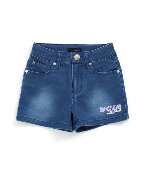 JENNI love(ジェニィラブ)の「接触冷感ツートンロゴデニムショーパン(デニムパンツ・キッズ・サックスブルー/ブルー・130cm/140cm/150cm/160cm)」の14枚目の写真