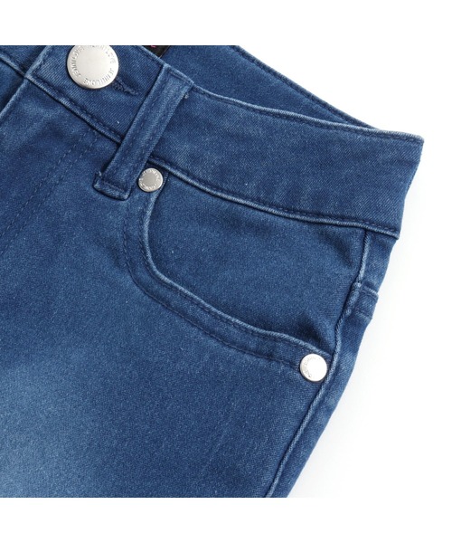 JENNI love(ジェニィラブ)の「接触冷感ツートンロゴデニムショーパン(デニムパンツ・キッズ・サックスブルー/ブルー・130cm/140cm/150cm/160cm)」の6枚目の写真