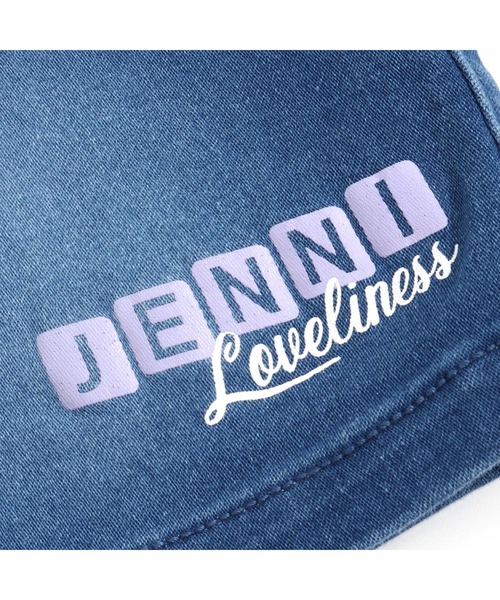 JENNI love(ジェニィラブ)の「接触冷感ツートンロゴデニムショーパン(デニムパンツ・キッズ・サックスブルー/ブルー・130cm/140cm/150cm/160cm)」の5枚目の写真