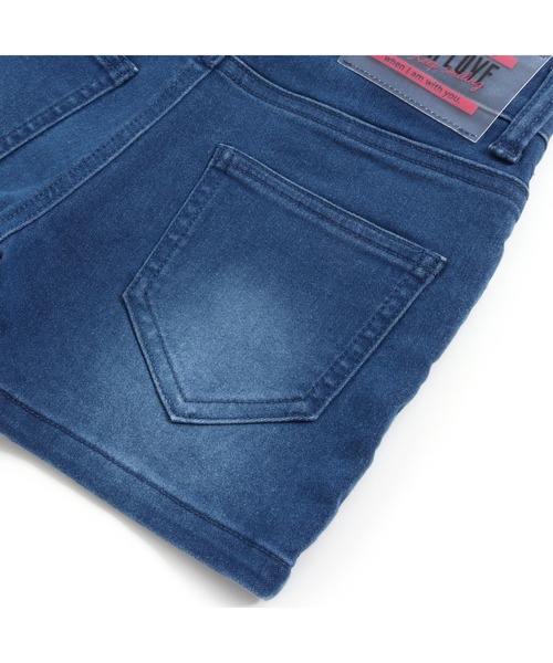 JENNI love(ジェニィラブ)の「接触冷感ツートンロゴデニムショーパン(デニムパンツ・キッズ・サックスブルー/ブルー・130cm/140cm/150cm/160cm)」の13枚目の写真