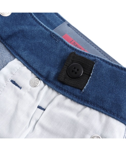 JENNI love(ジェニィラブ)の「接触冷感ツートンロゴデニムショーパン(デニムパンツ・キッズ・サックスブルー/ブルー・130cm/140cm/150cm/160cm)」の8枚目の写真