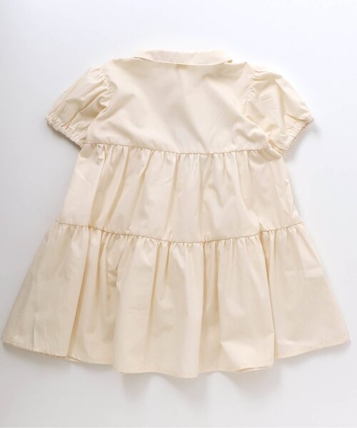 apres les cours（アプレレクール）の「ティアードシャツワンピ（シャツワンピース・キッズ・オフホワイト/オレンジ・100/110/130/140/90/120/80）」の8枚目の写真