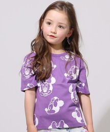 Disney（ディズニー）の「ディズニー ビット総柄Tシャツ 5315K（Tシャツ/カットソー・キッズ）」