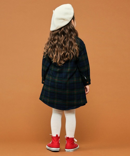 Lee(リー)の「Lee/リー デニム シャツワンピース(シャツワンピース・キッズ・ワンウォッシュ/インディゴブルー/グリーン系その他/レッド系その他・110/100/120/130/150/140)」の8枚目の写真