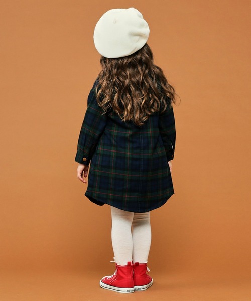 Lee(リー)の「Lee/リー デニム シャツワンピース(シャツワンピース・キッズ・ワンウォッシュ/インディゴブルー/グリーン系その他/レッド系その他・110/100/120/130/150/140)」の7枚目の写真