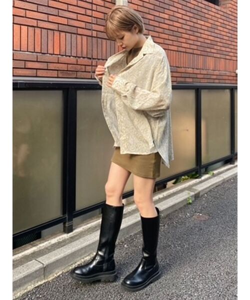 EMODA（エモダ）の「シアーオープンシャツ（シャツ/ブラウス・レディース・カーキ/その他1/その他/ブラック・FREE）」の10枚目の写真