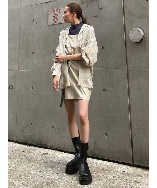 EMODA（エモダ）の「シアーオープンシャツ（シャツ/ブラウス・レディース・カーキ/その他1/その他/ブラック・FREE）」の12枚目の写真