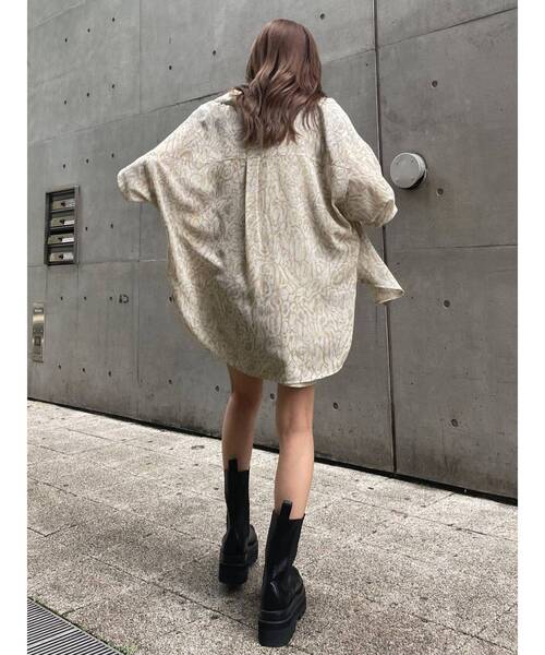 EMODA（エモダ）の「シアーオープンシャツ（シャツ/ブラウス・レディース・カーキ/その他1/その他/ブラック・FREE）」の13枚目の写真