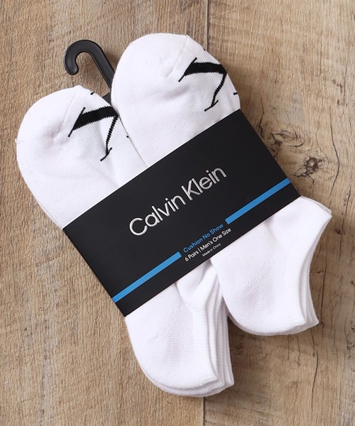 Calvin Klein（カルバン・クライン）の「【Calvin Klein/カルバンクライン】ワンポイントロゴ くるぶしソックス 6足セット（ソックス/靴下・メンズ・ブラック/マルチ/ホワイト・FREE）」の10枚目の写真