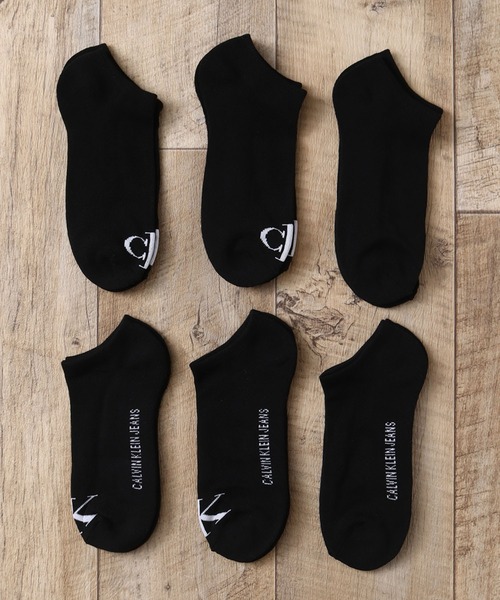 Calvin Klein（カルバン・クライン）の「【Calvin Klein/カルバンクライン】ワンポイントロゴ くるぶしソックス 6足セット（ソックス/靴下・メンズ・ブラック/マルチ/ホワイト・FREE）」の13枚目の写真